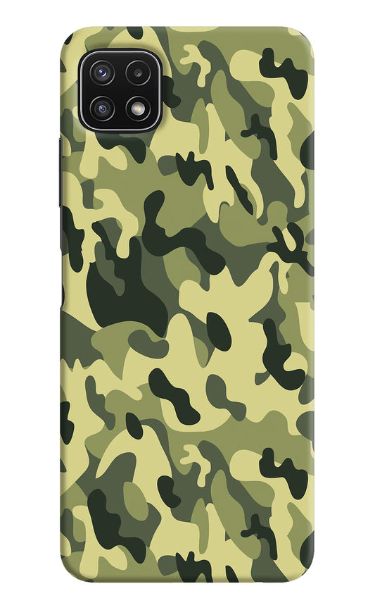 Camouflage Samsung A22 5G Hard Case Back Cover by Casekaro