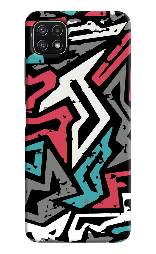 Geometric Graffiti Samsung A22 5G Hard Case Back Cover by Casekaro