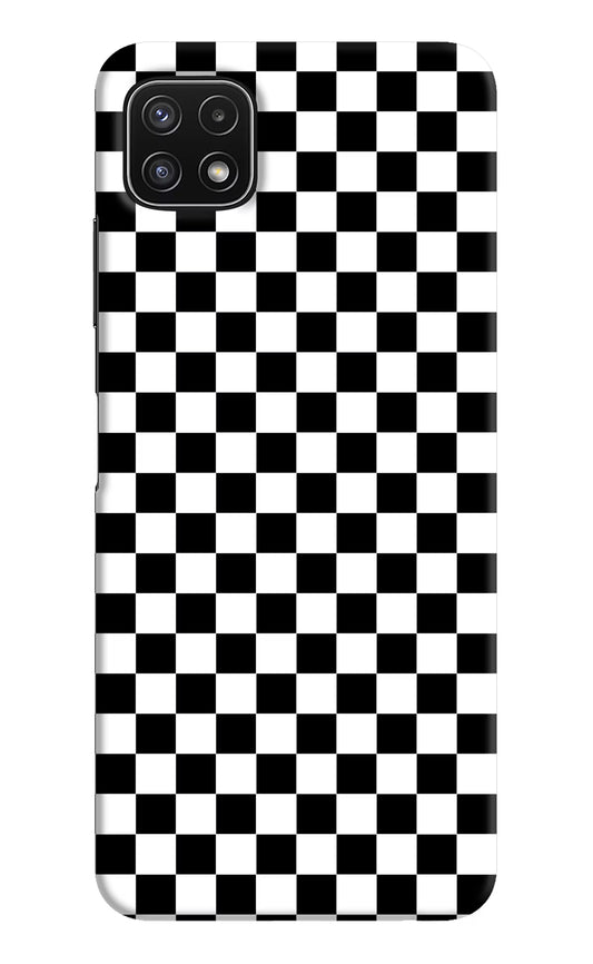 Chess Board Samsung A22 5G Hard Case Back Cover by Casekaro