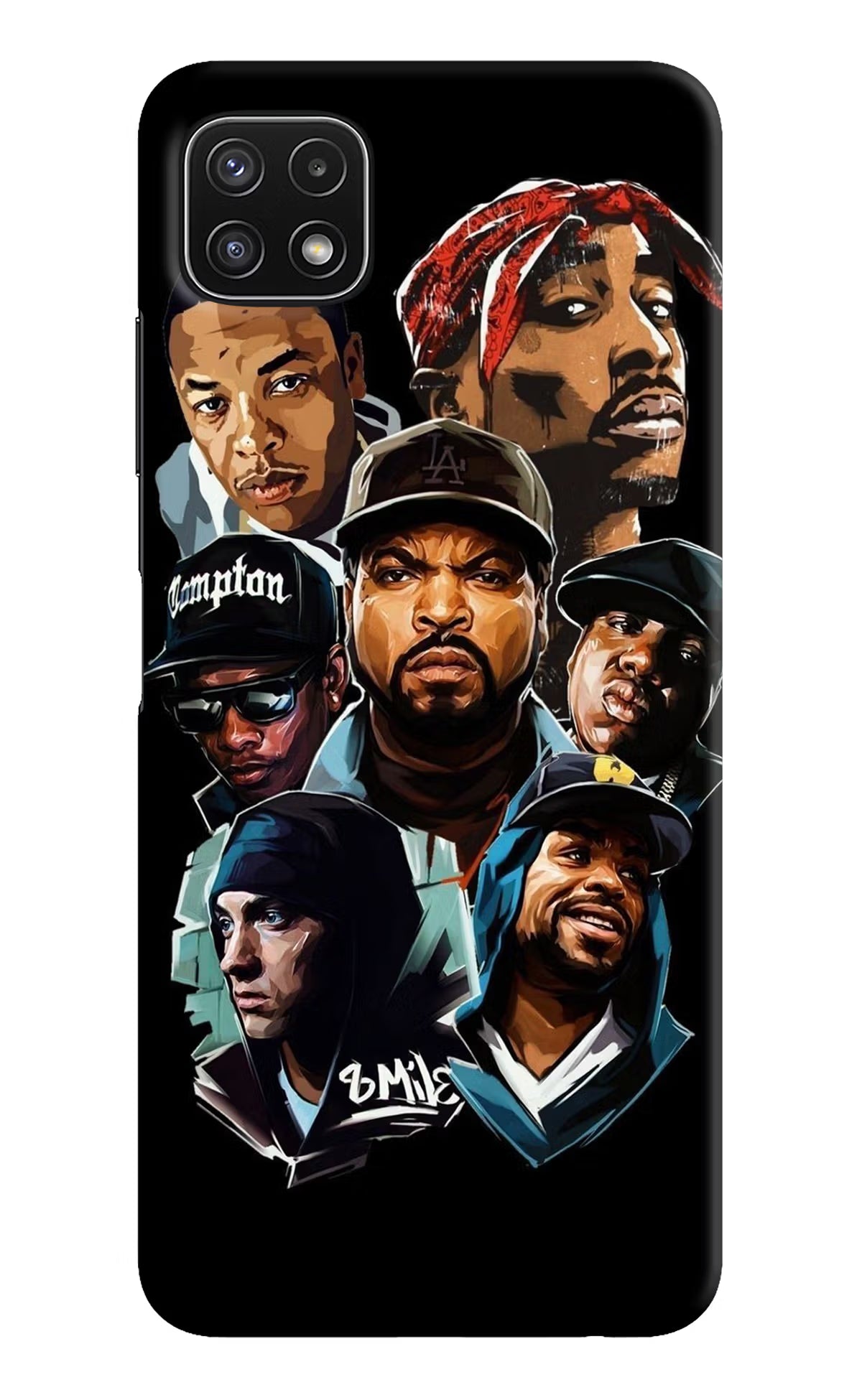 Rappers Samsung A22 5G Hard Case Back Cover by Casekaro