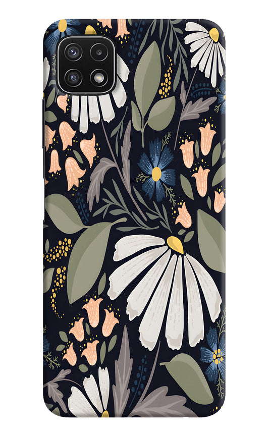 Flowers Art Samsung A22 5G Hard Case Back Cover by Casekaro