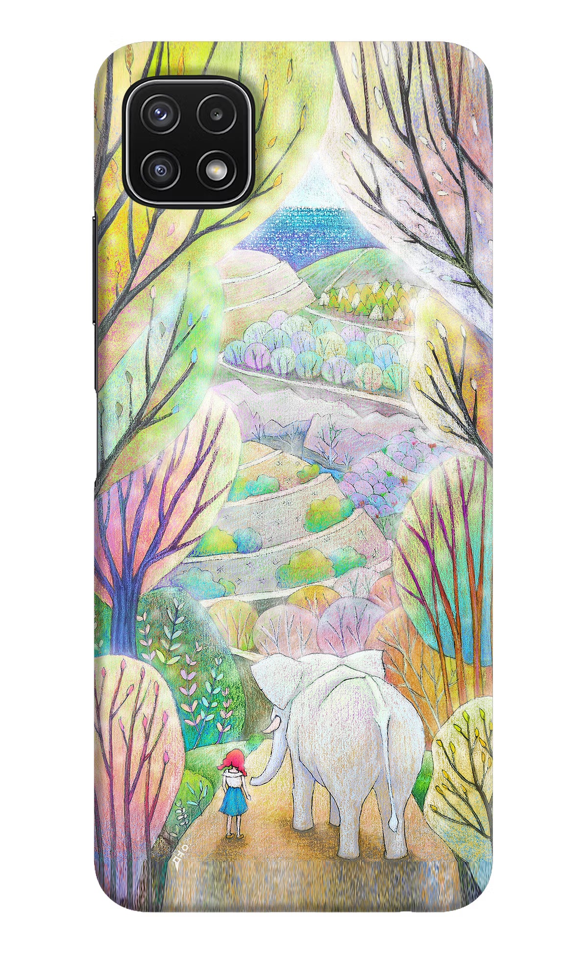 Nature Painting Samsung A22 5G Hard Case Back Cover by Casekaro