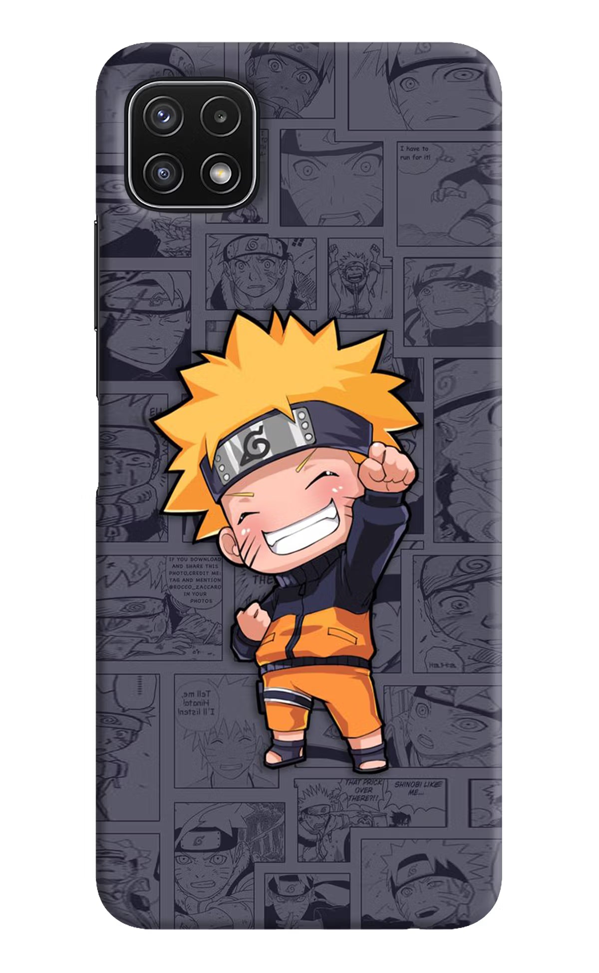 Chota Naruto Samsung A22 5G Hard Case Back Cover by Casekaro