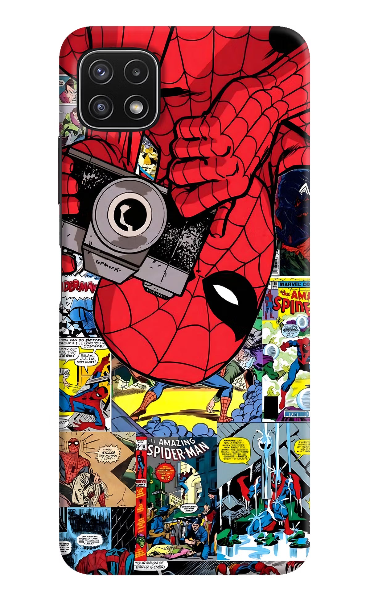 Spider Man Samsung A22 5G Hard Case Back Cover by Casekaro