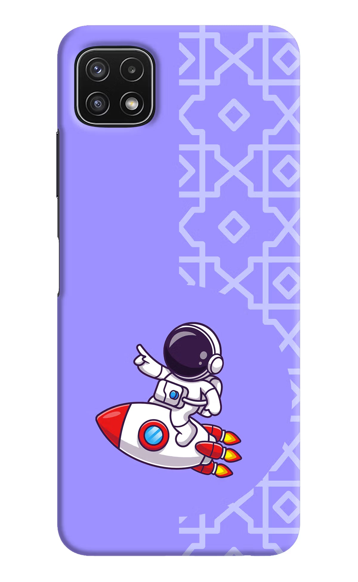 Cute Astronaut Samsung A22 5G Hard Case Back Cover by Casekaro
