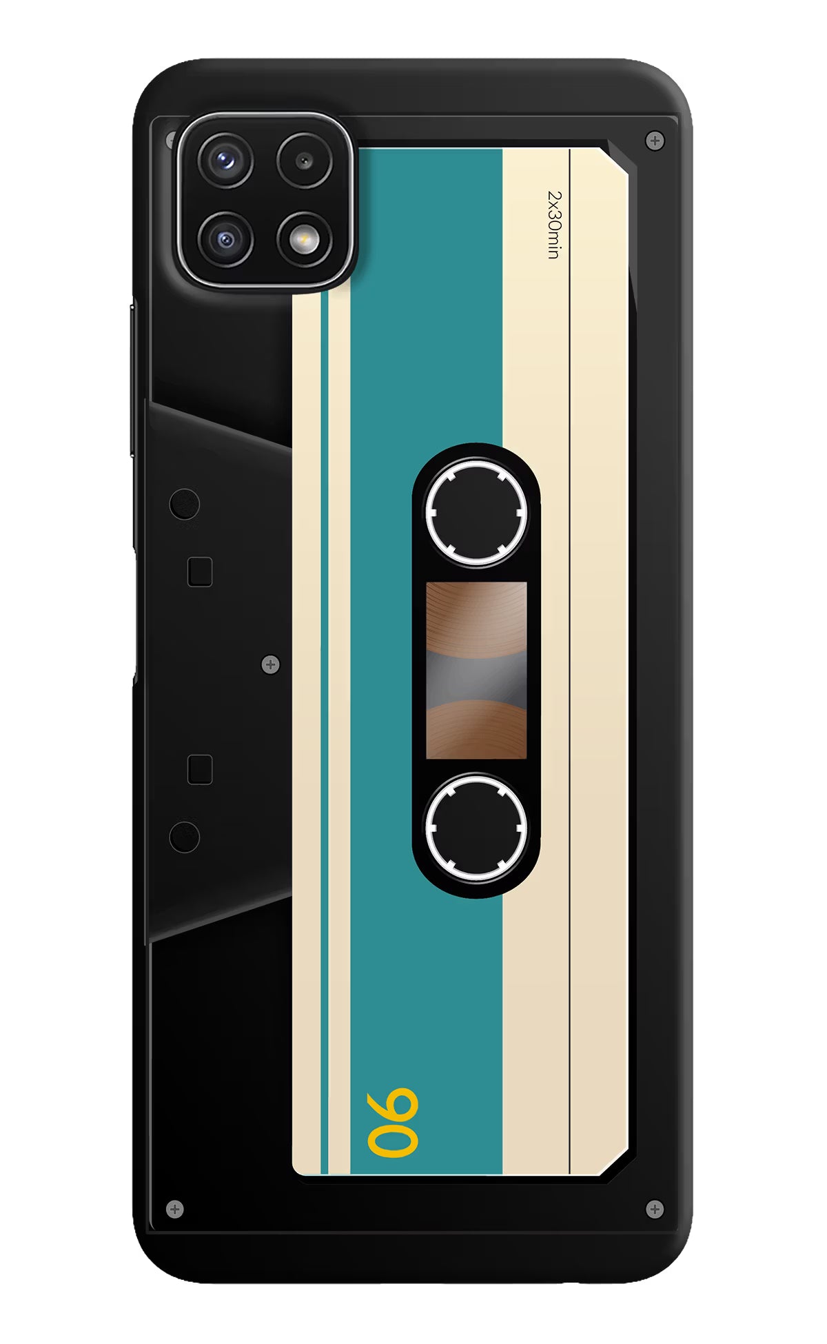 Cassette Samsung A22 5G Hard Case Back Cover by Casekaro
