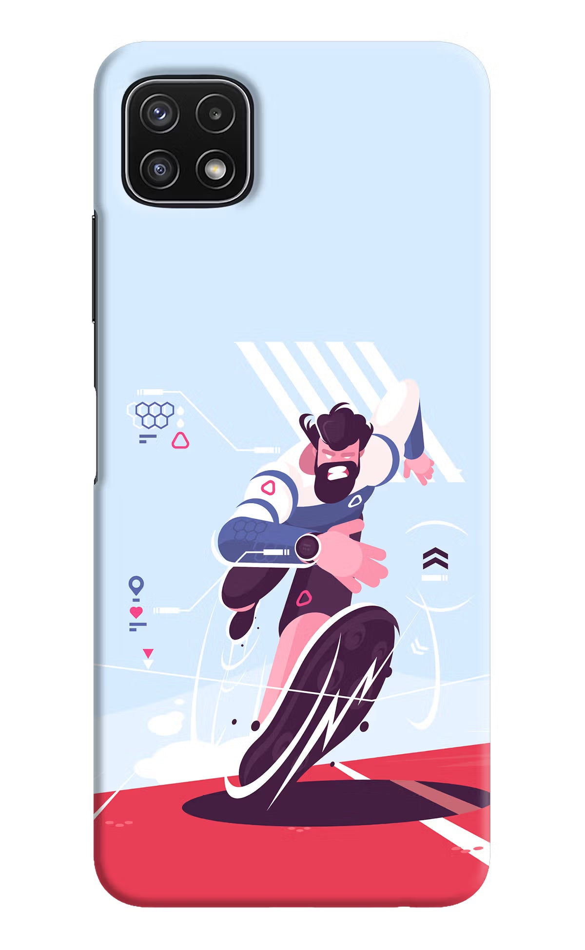 Run Pro Samsung A22 5G Hard Case Back Cover by Casekaro