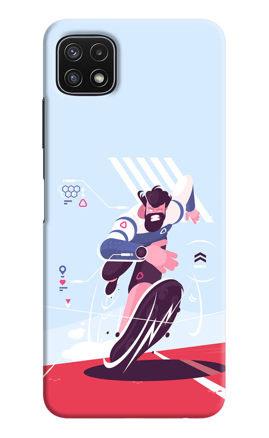 Run Pro Samsung A22 5G Hard Case Back Cover by Casekaro