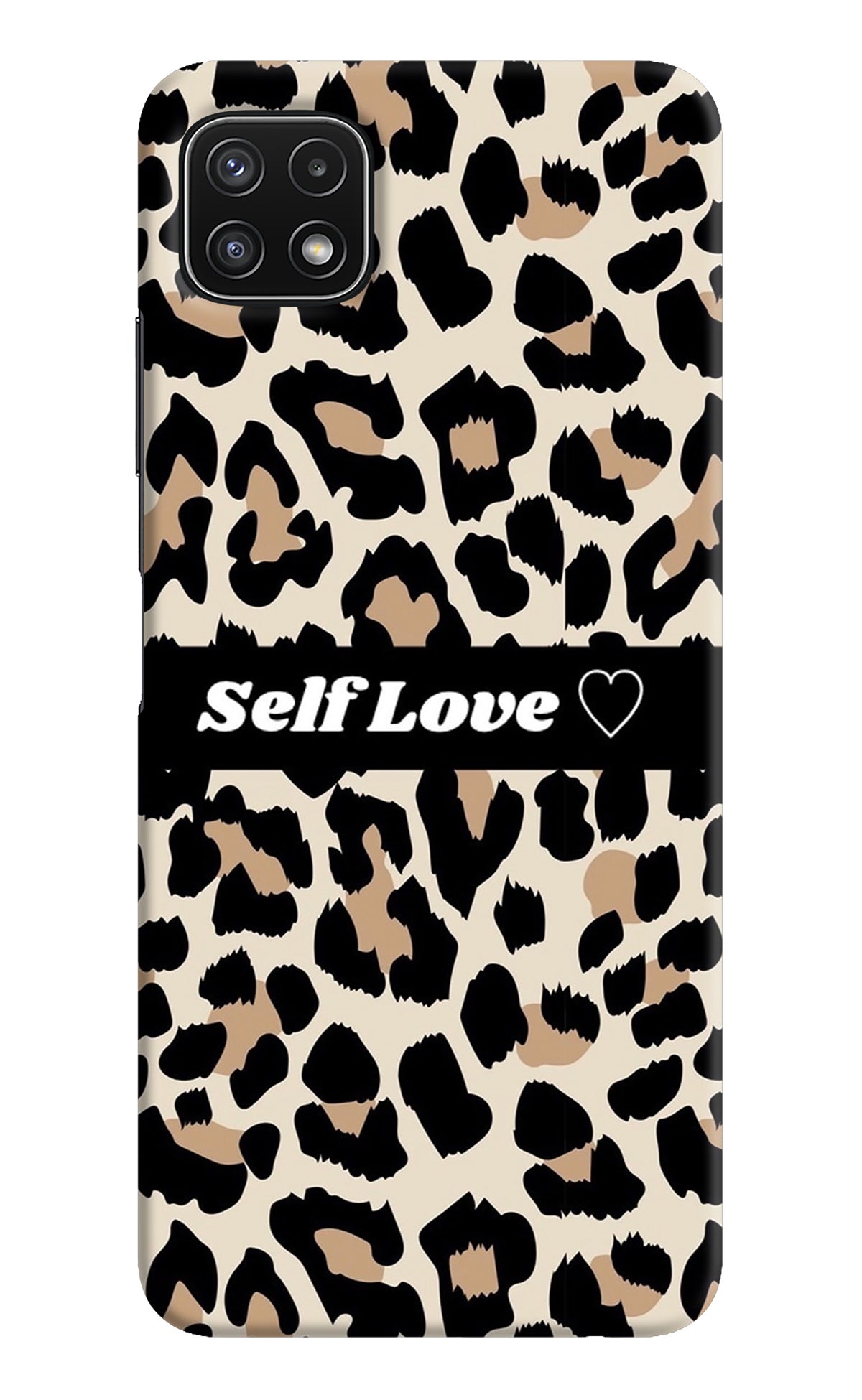 Leopard Print Self Love Samsung A22 5G Back Cover