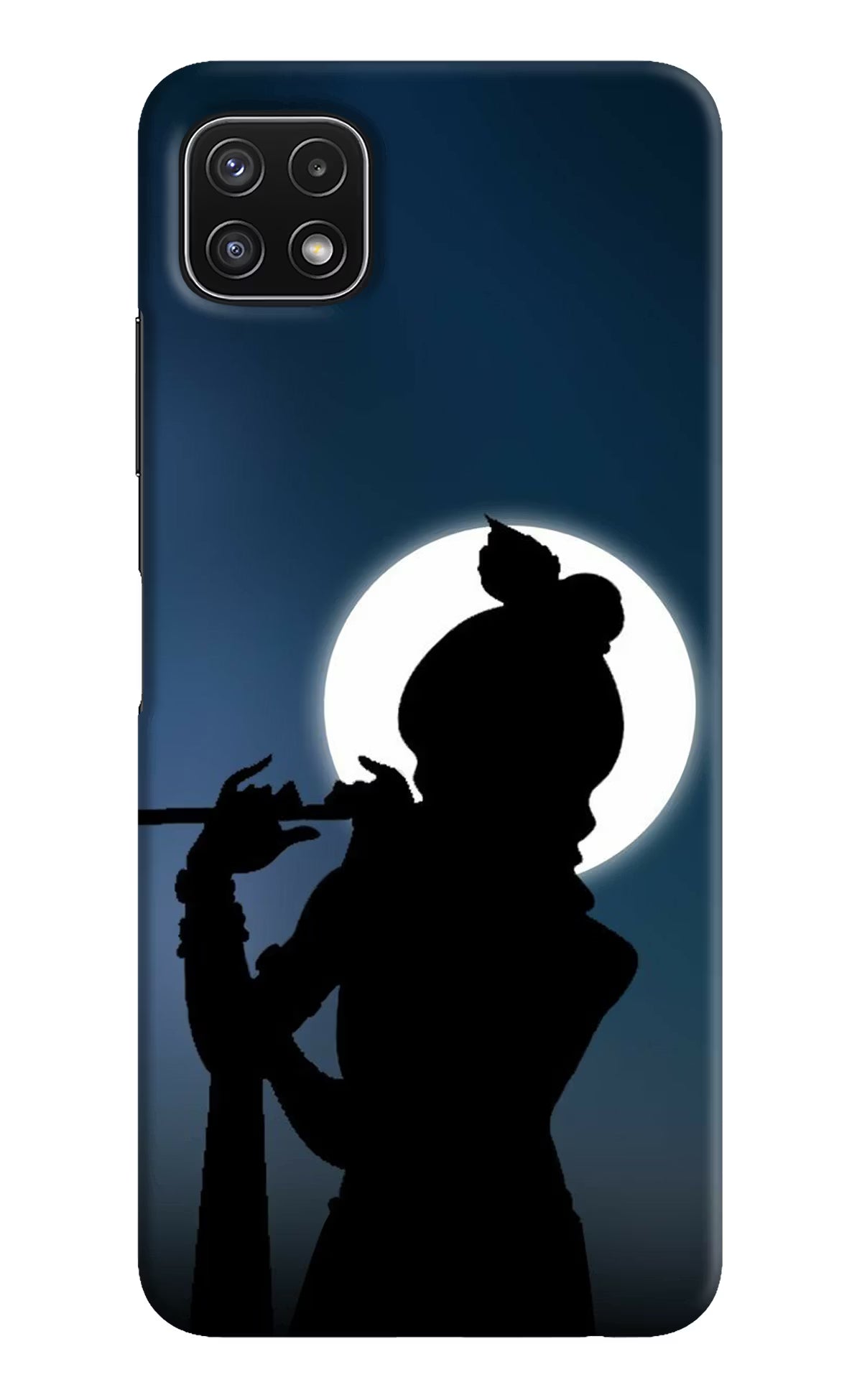 Shri Krishna Silhouette Samsung A22 5G Hard Case Back Cover by Casekaro