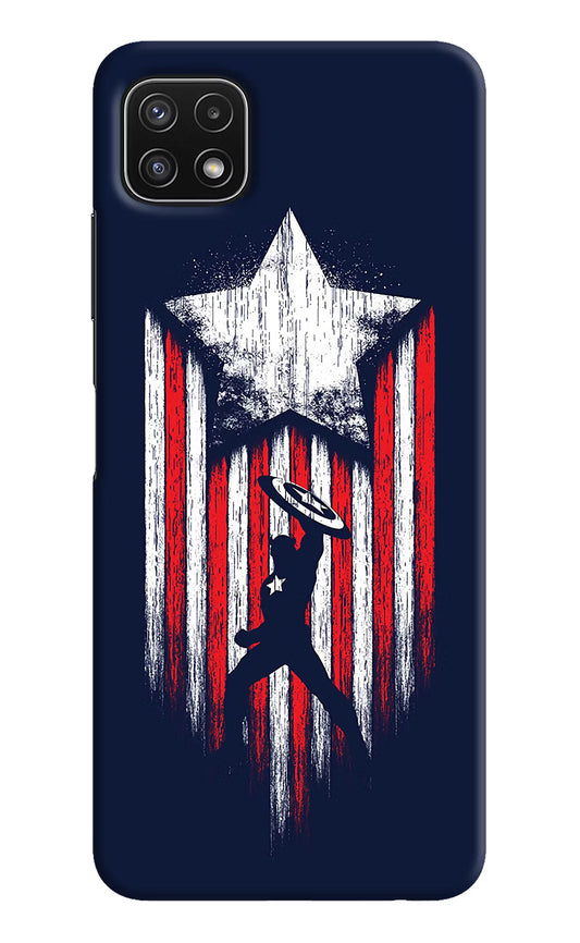Captain America Marvel Art Samsung A22 5G Hard Case Back Cover by Casekaro