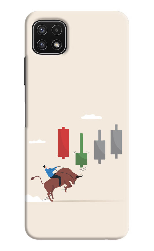 Bull Trading Momentum Samsung A22 5G Hard Case Back Cover by Casekaro