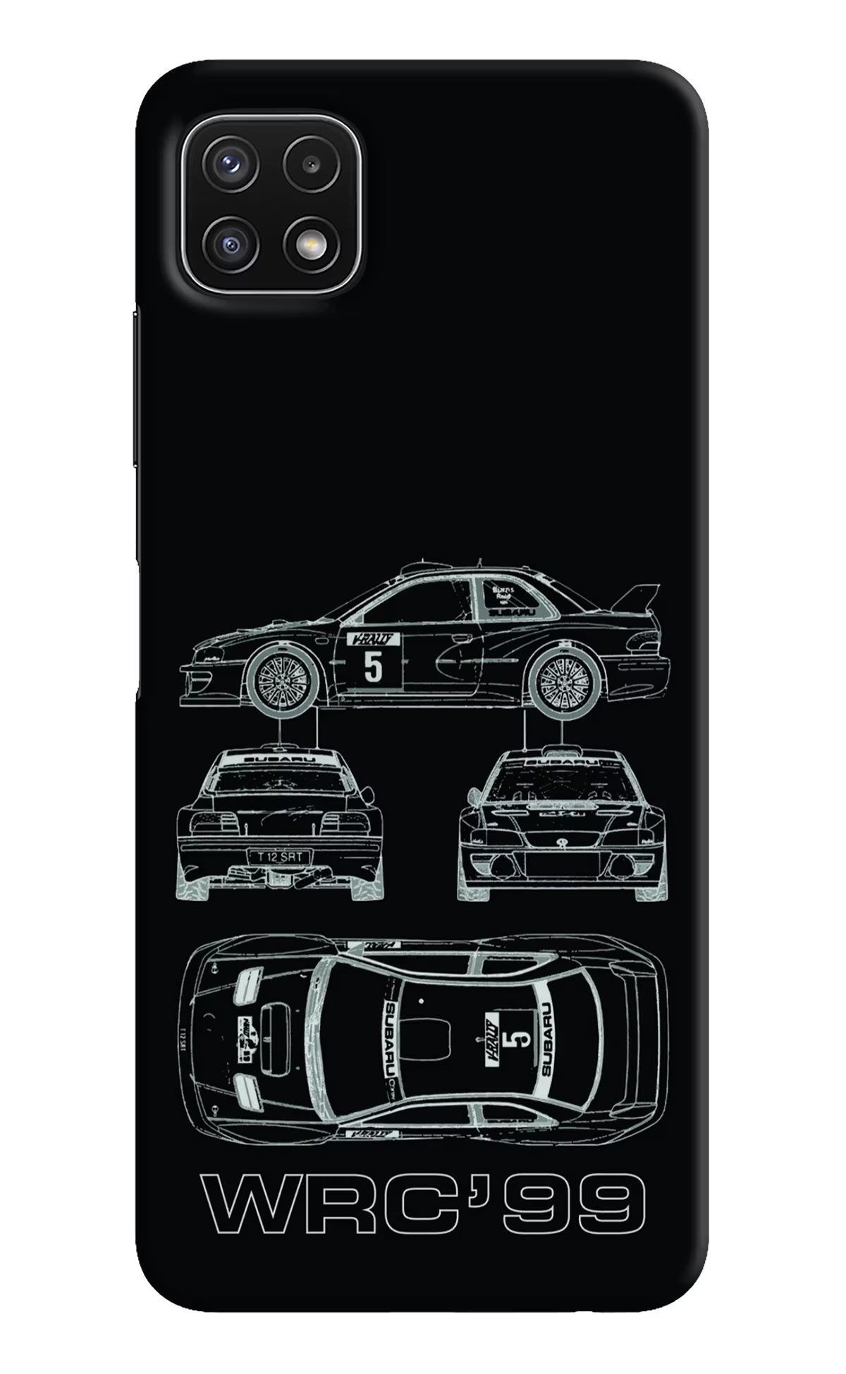 WRC'99 Samsung A22 5G Hard Case Back Cover by Casekaro