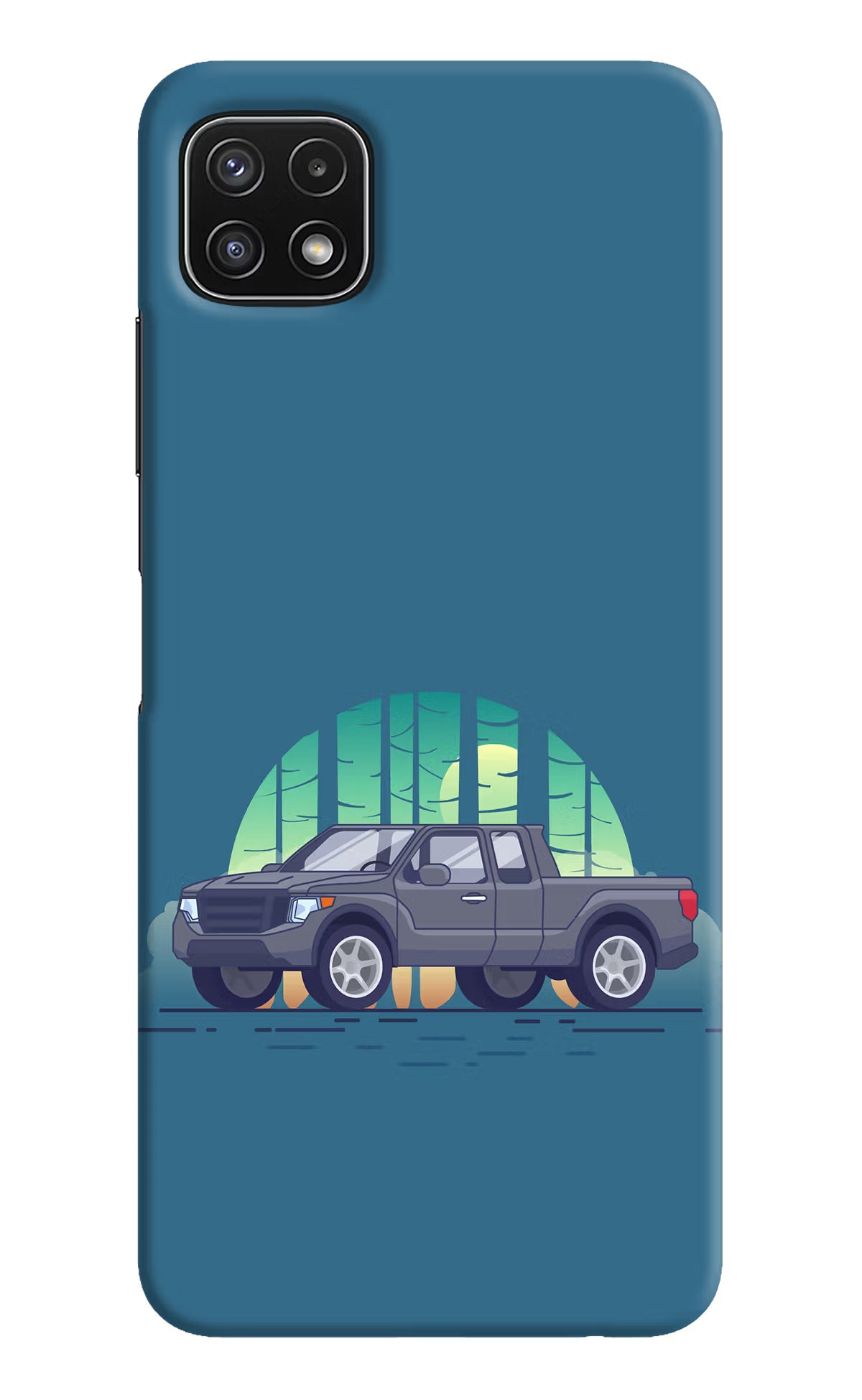 Retro Garage Vibe Samsung A22 5G Hard Case Back Cover by Casekaro