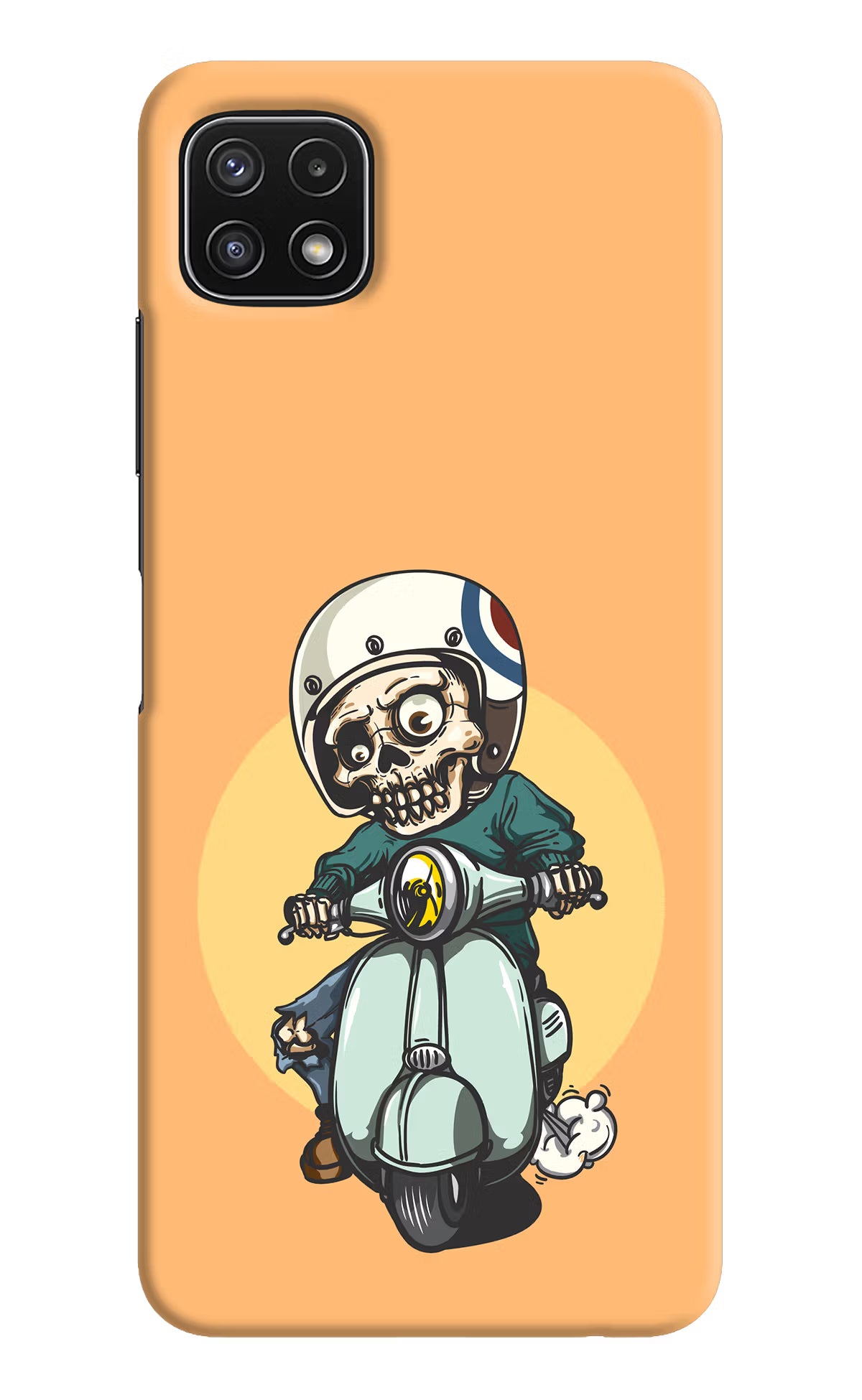 Undead Biker Samsung A22 5G Hard Case Back Cover by Casekaro