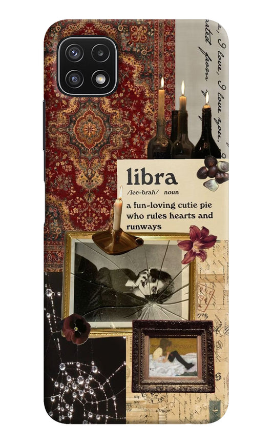 Libra Zodiac Samsung A22 5G Hard Case Back Cover by Casekaro