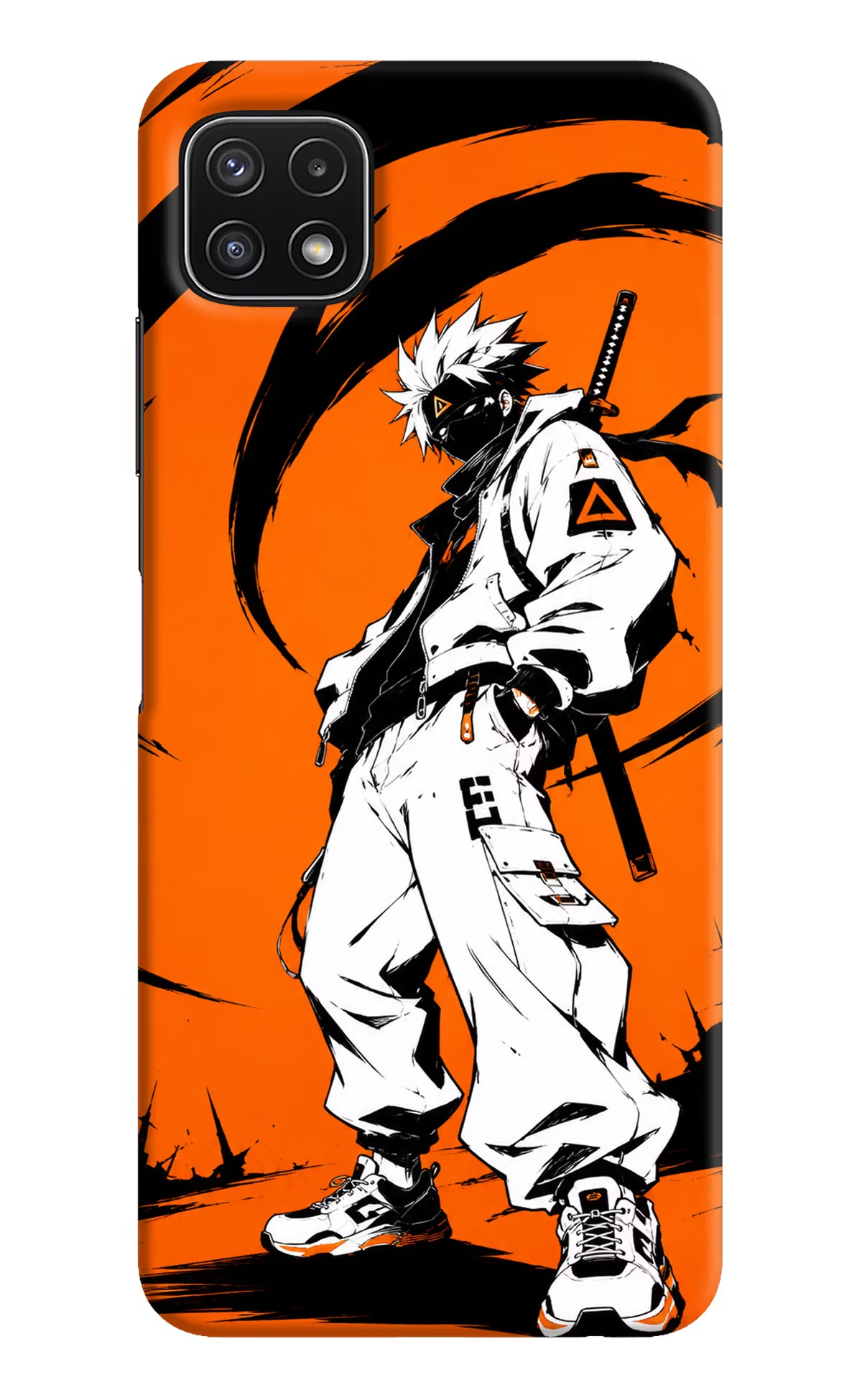 Street Samurai  Samsung A22 5G Hard Case Back Cover by Casekaro
