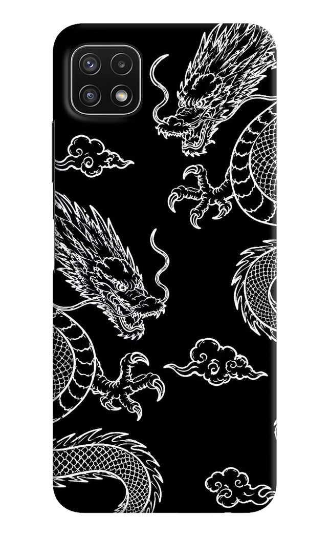 Twin Dragons Samsung A22 5G Hard Case Back Cover by Casekaro