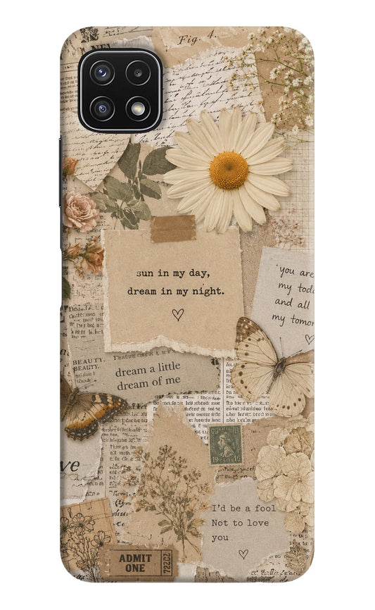 Vintage case Samsung A22 5G Back Cover