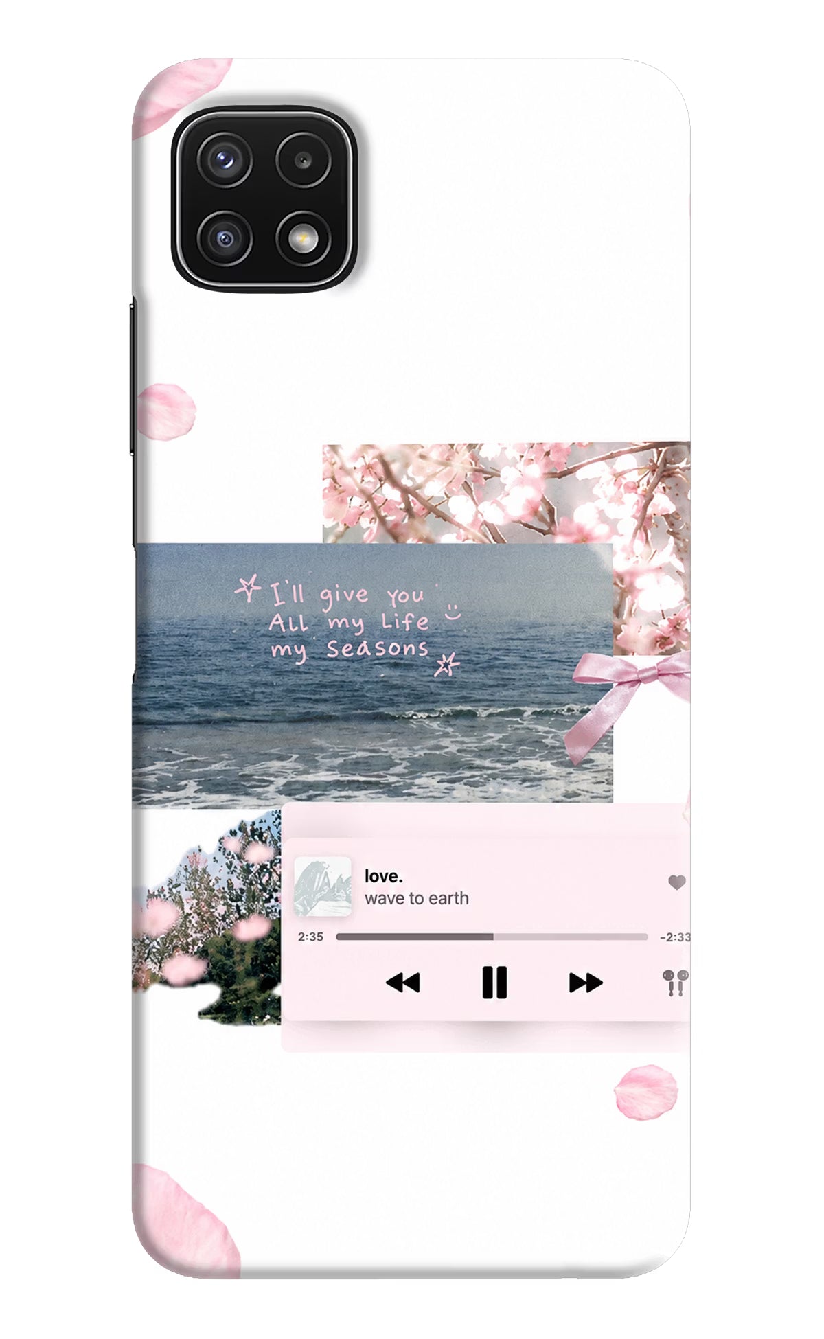 Wave to earth Samsung A22 5G Back Cover