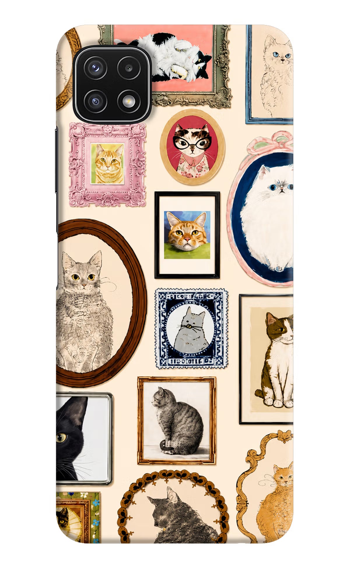 Mirror Cats Samsung A22 5G Back Cover