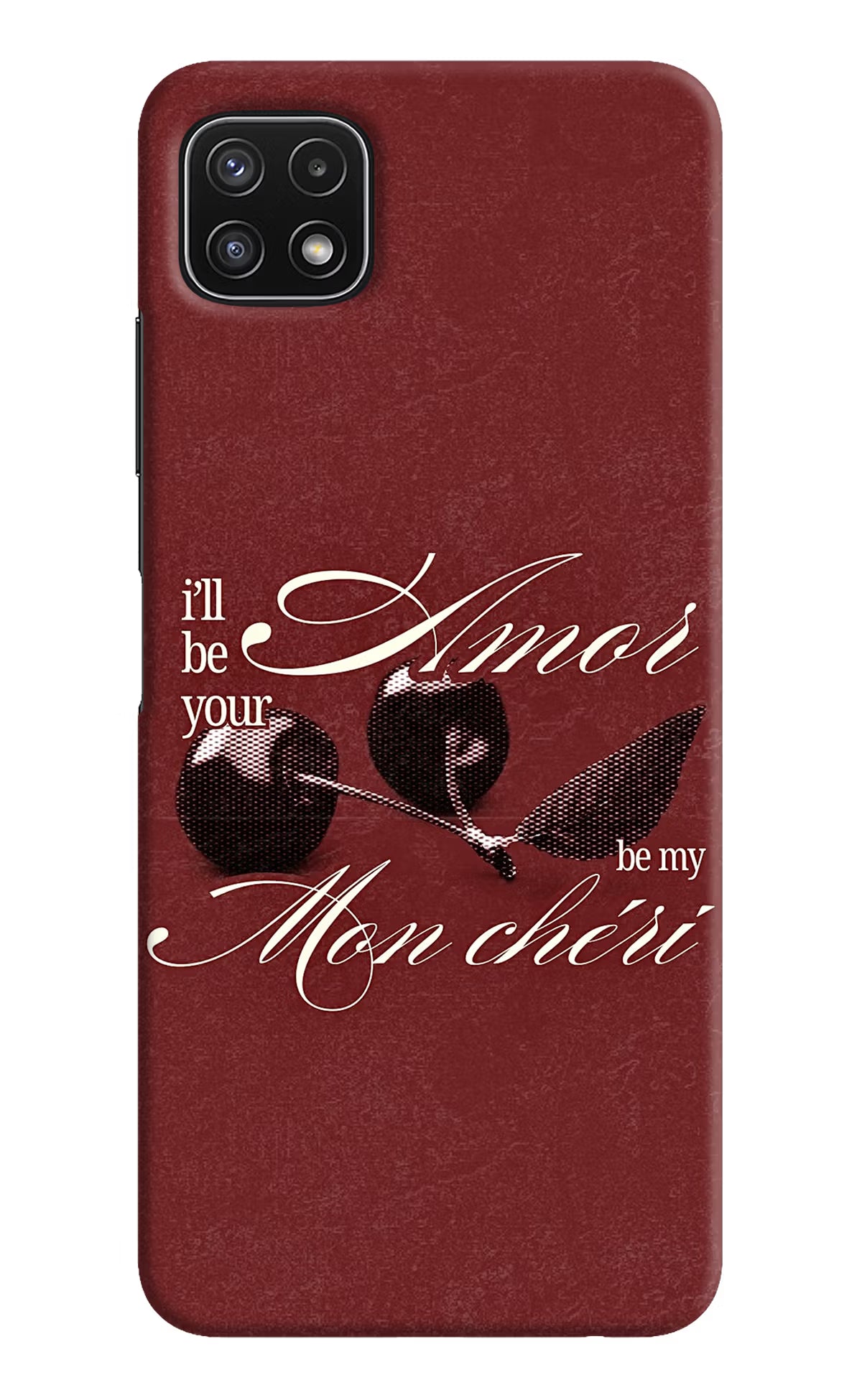 Velvet Cherry Samsung A22 5G Back Cover