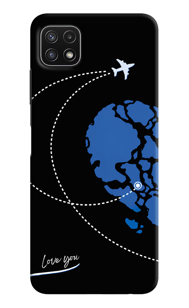 Love Orbit Samsung A22 5G Hard Case Back Cover by Casekaro
