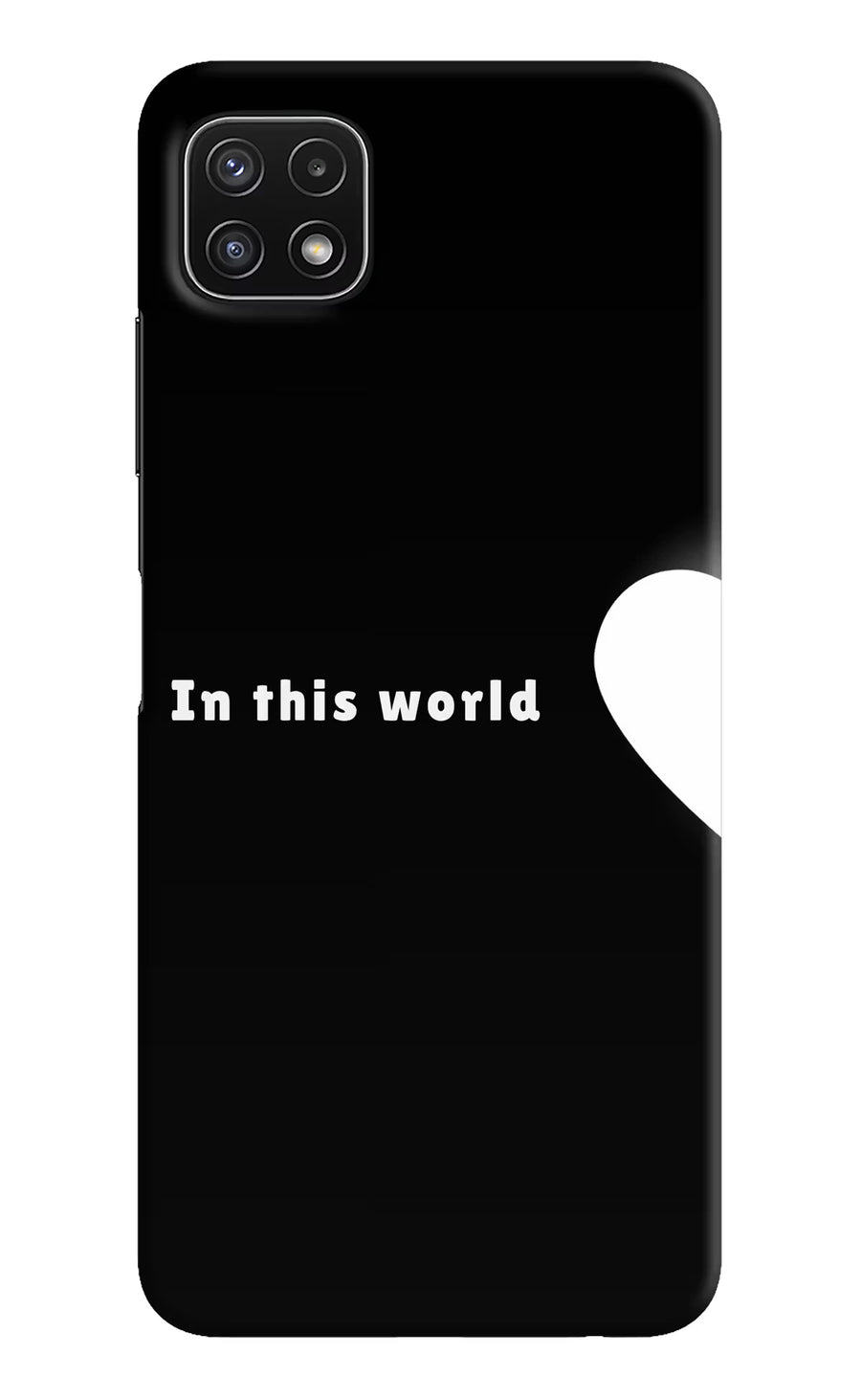 This World Samsung A22 5G Back Cover, Hard case