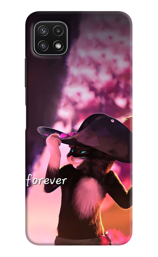 Forever Cat Samsung A22 5G Hard Case Back Cover by Casekaro