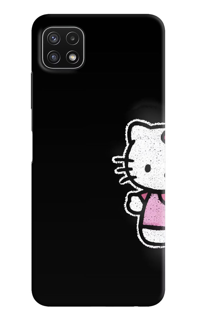 Kitty Charm Samsung A22 5G Hard Case Back Cover by Casekaro