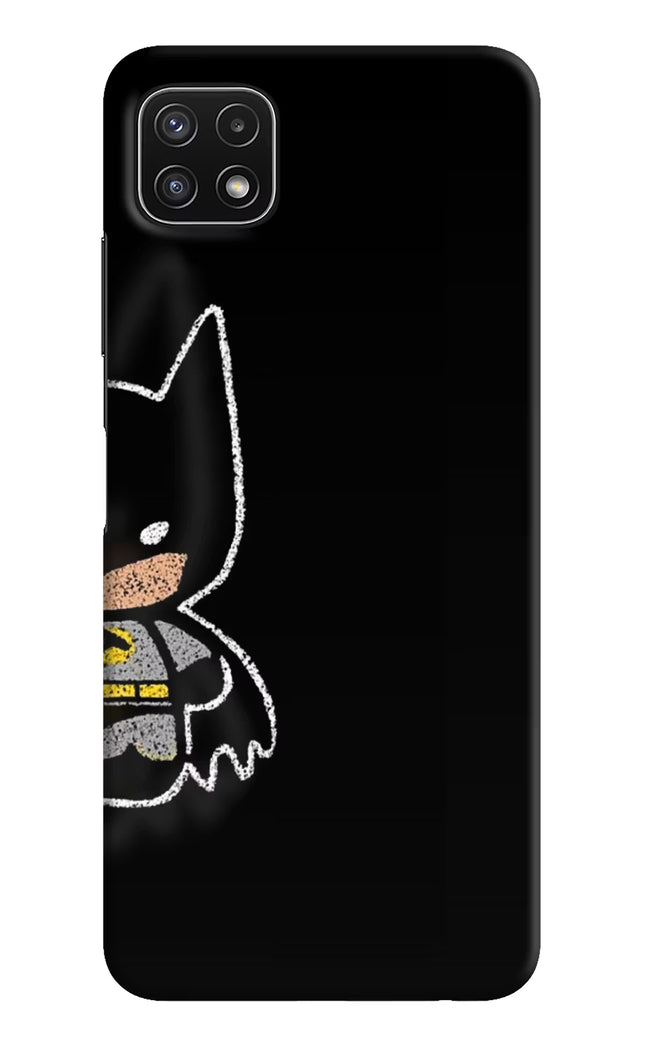 Bat Kitty Samsung A22 5G Hard Case Back Cover by Casekaro
