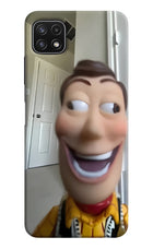 Side Eye Woody Samsung A22 5G Hard Case Back Cover by Casekaro