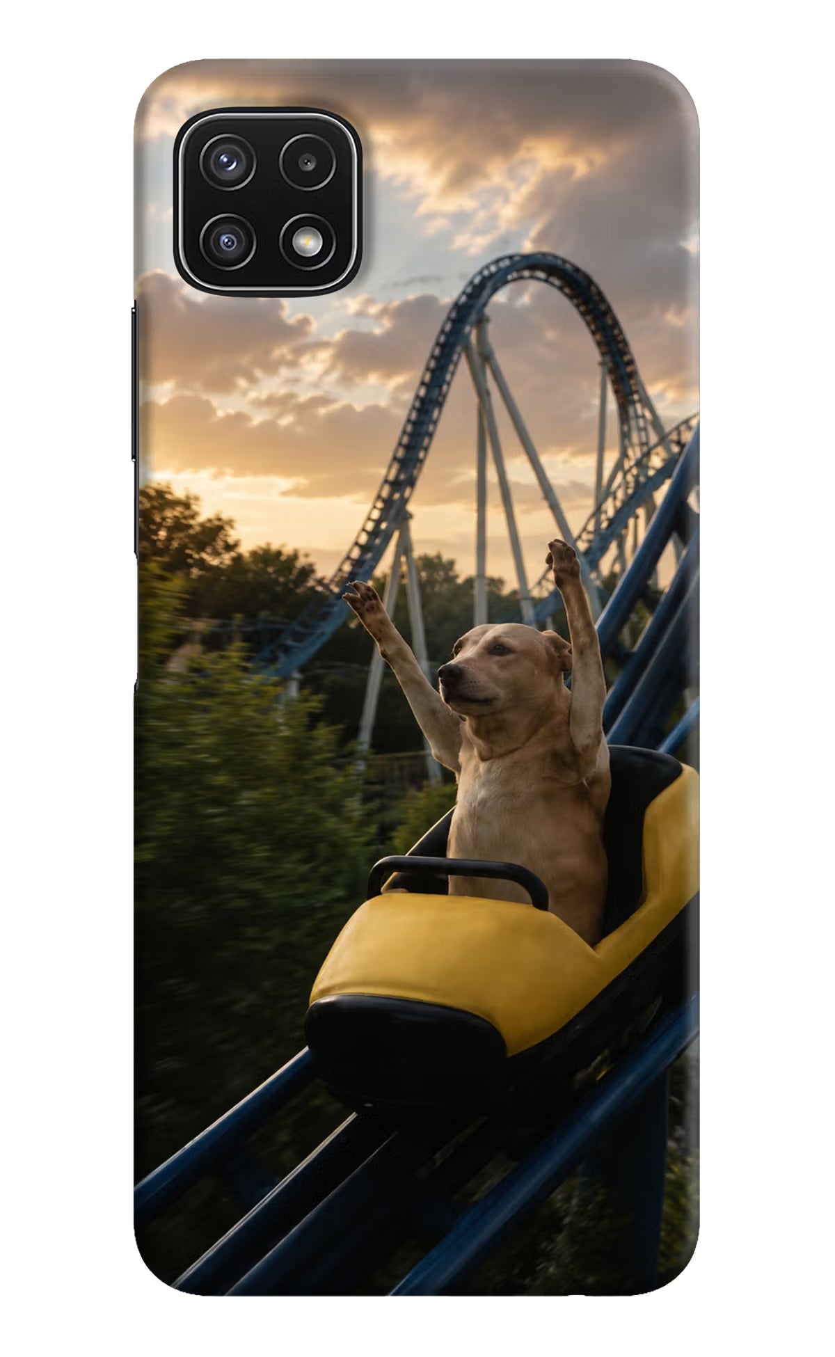 Rollercoaster Dog Samsung A22 5G Back Cover