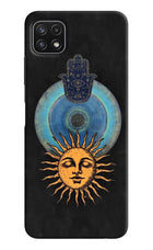 Divine Sun Samsung A22 5G Hard Case Back Cover by Casekaro