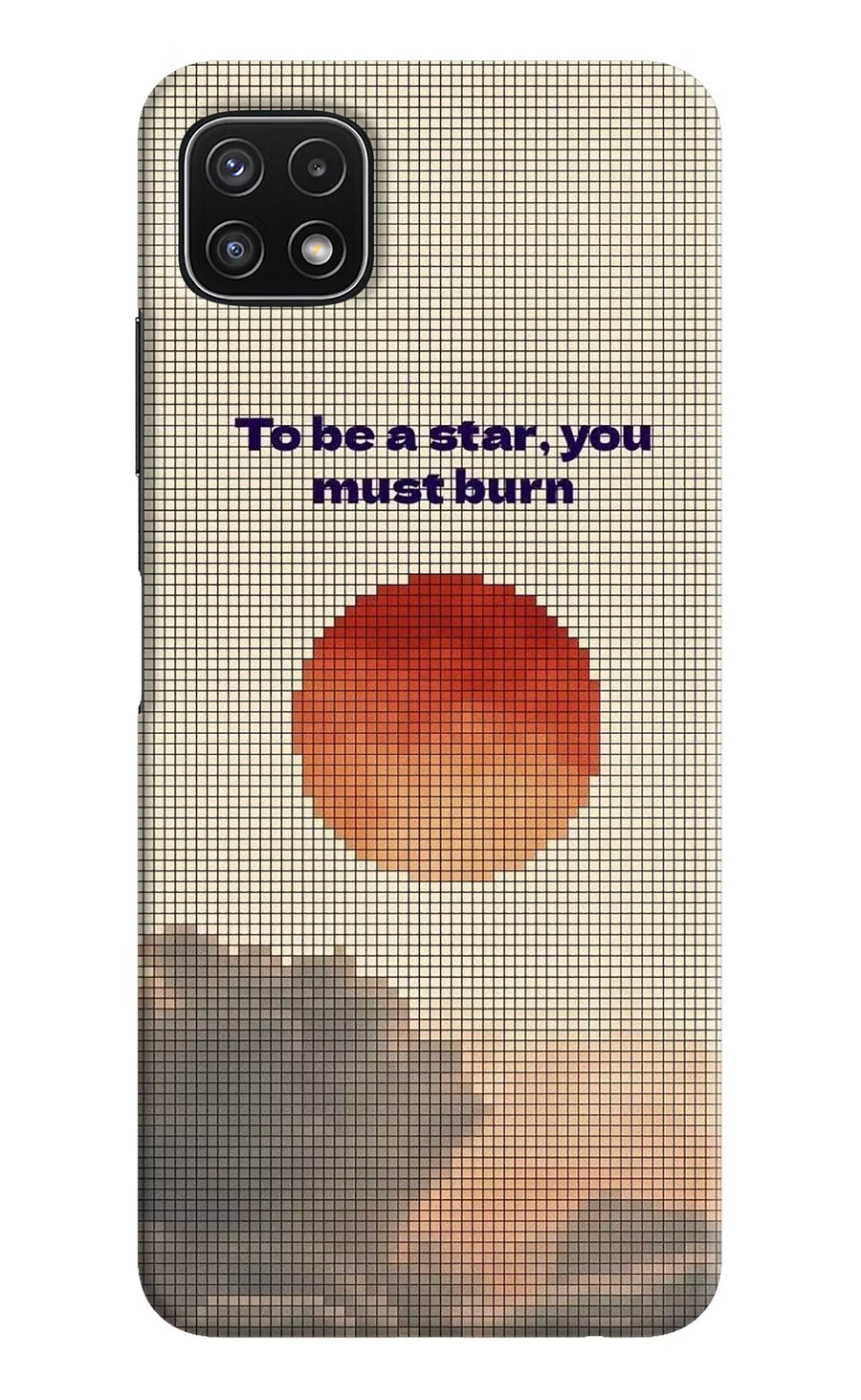 Pixel Sun Samsung A22 5G Back Cover, Hard case