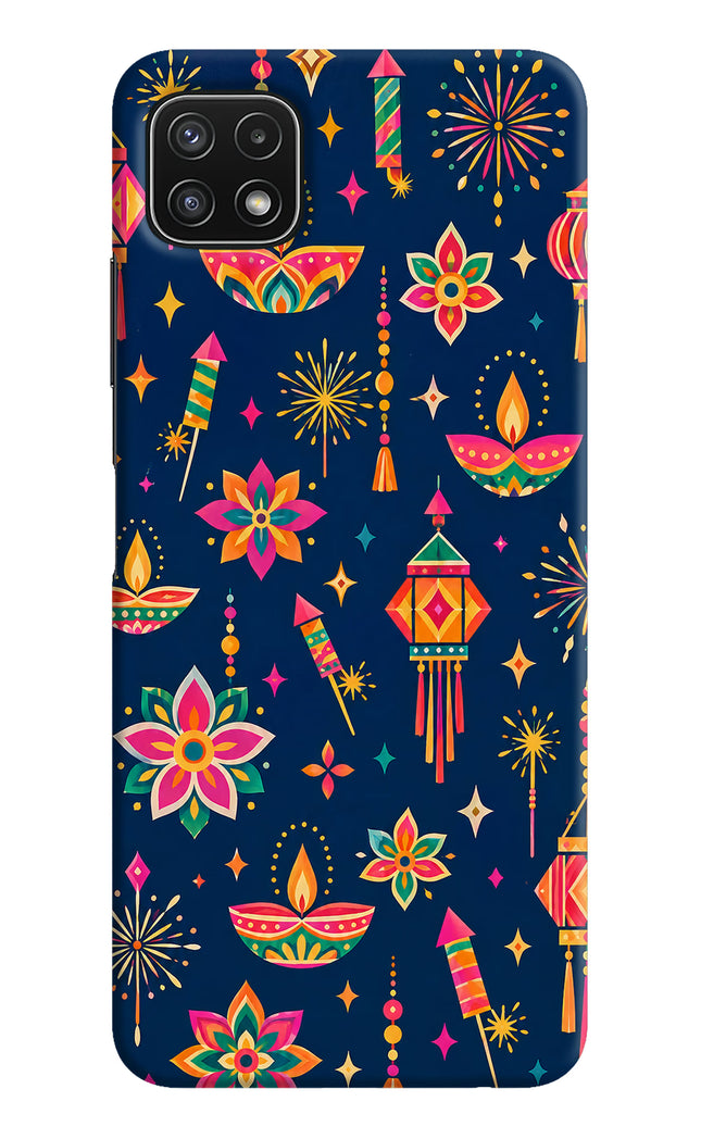 Festive Pop Samsung A22 5G Hard Case Back Cover by Casekaro