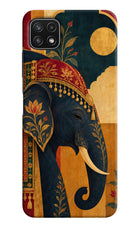 Royal Elephant Samsung A22 5G Hard Case Back Cover by Casekaro
