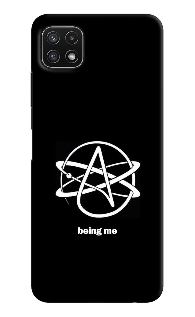 Atheist Symbol Samsung A22 5G Hard Case Back Cover by Casekaro
