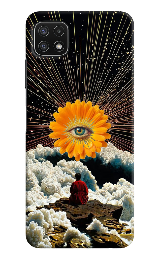 Cosmic Flower Samsung A22 5G Hard Case Back Cover by Casekaro
