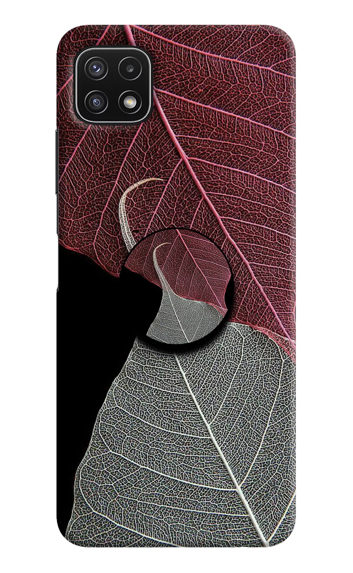 Leaf Pattern Samsung A22 5G Pop Case by Casekaro