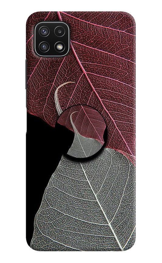Leaf Pattern Samsung A22 5G Pop Case by Casekaro