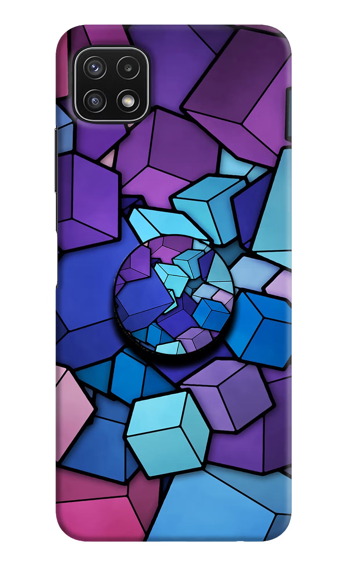 Cubic Abstract Samsung A22 5G Pop Case by Casekaro