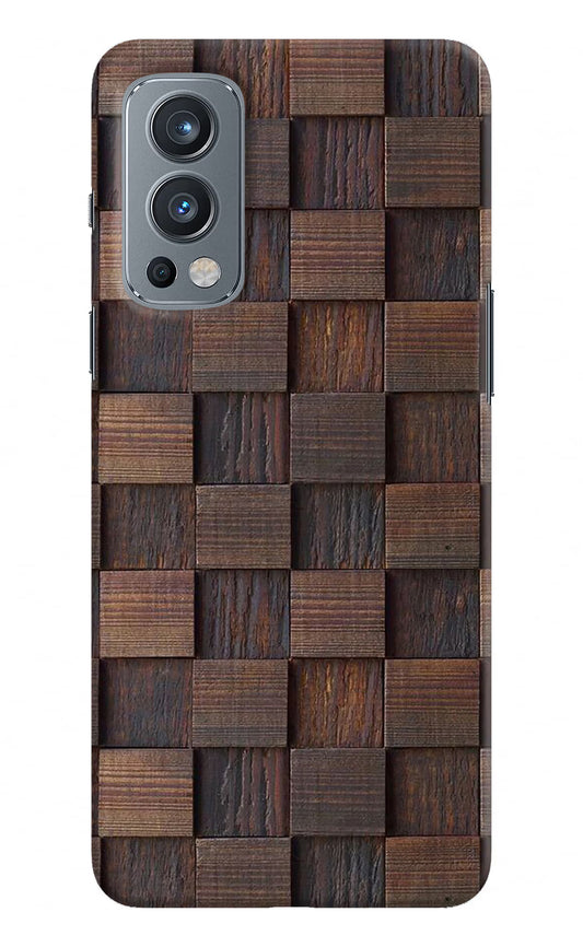 Wooden Cube Design OnePlus Nord 2 5G Hard Case Back Cover by Casekaro