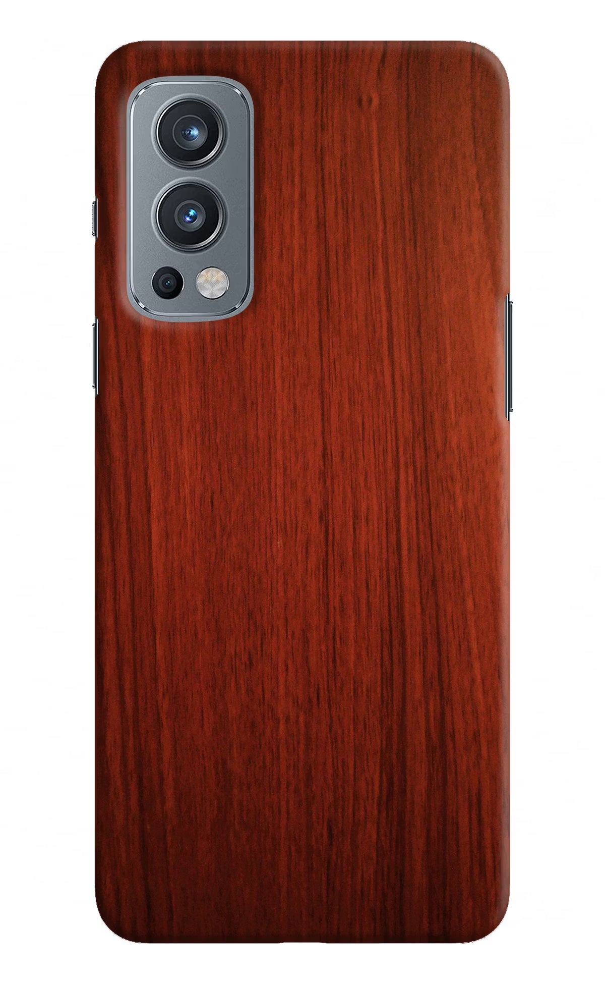 Wooden Plain Pattern OnePlus Nord 2 5G Hard Case Back Cover by Casekaro