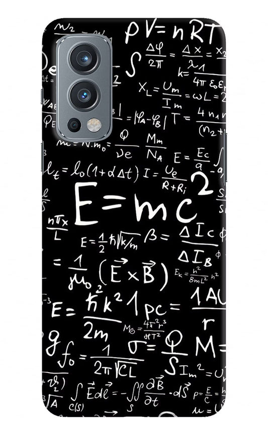 Physics Formula OnePlus Nord 2 5G Hard Case Back Cover by Casekaro