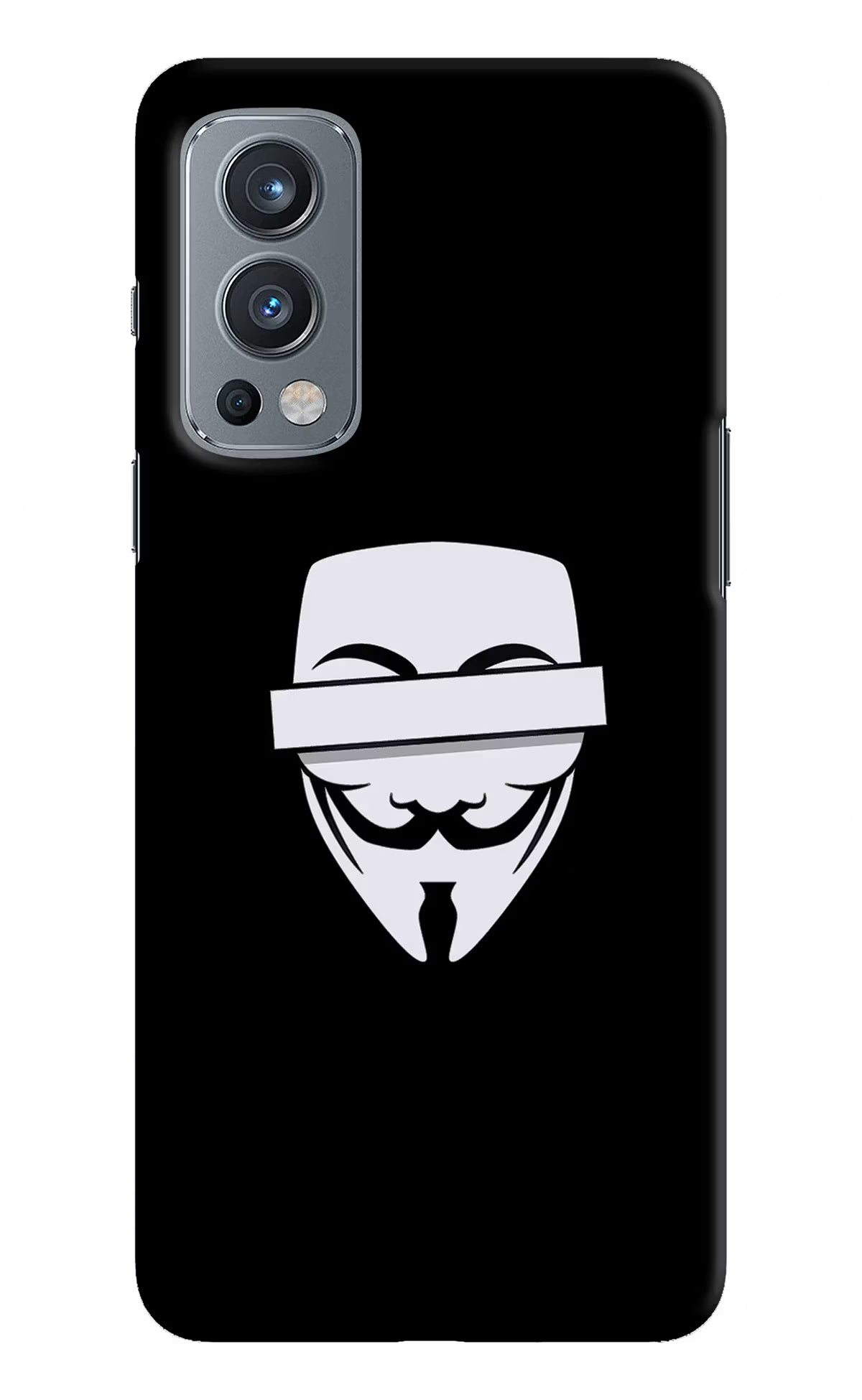 Anonymous Face OnePlus Nord 2 5G Hard Case Back Cover by Casekaro