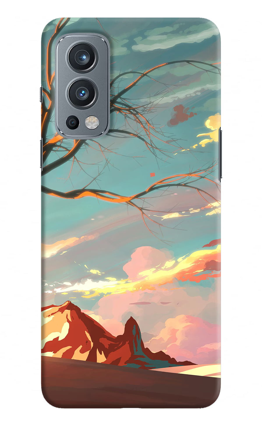Scenery OnePlus Nord 2 5G Back Cover, Hard case