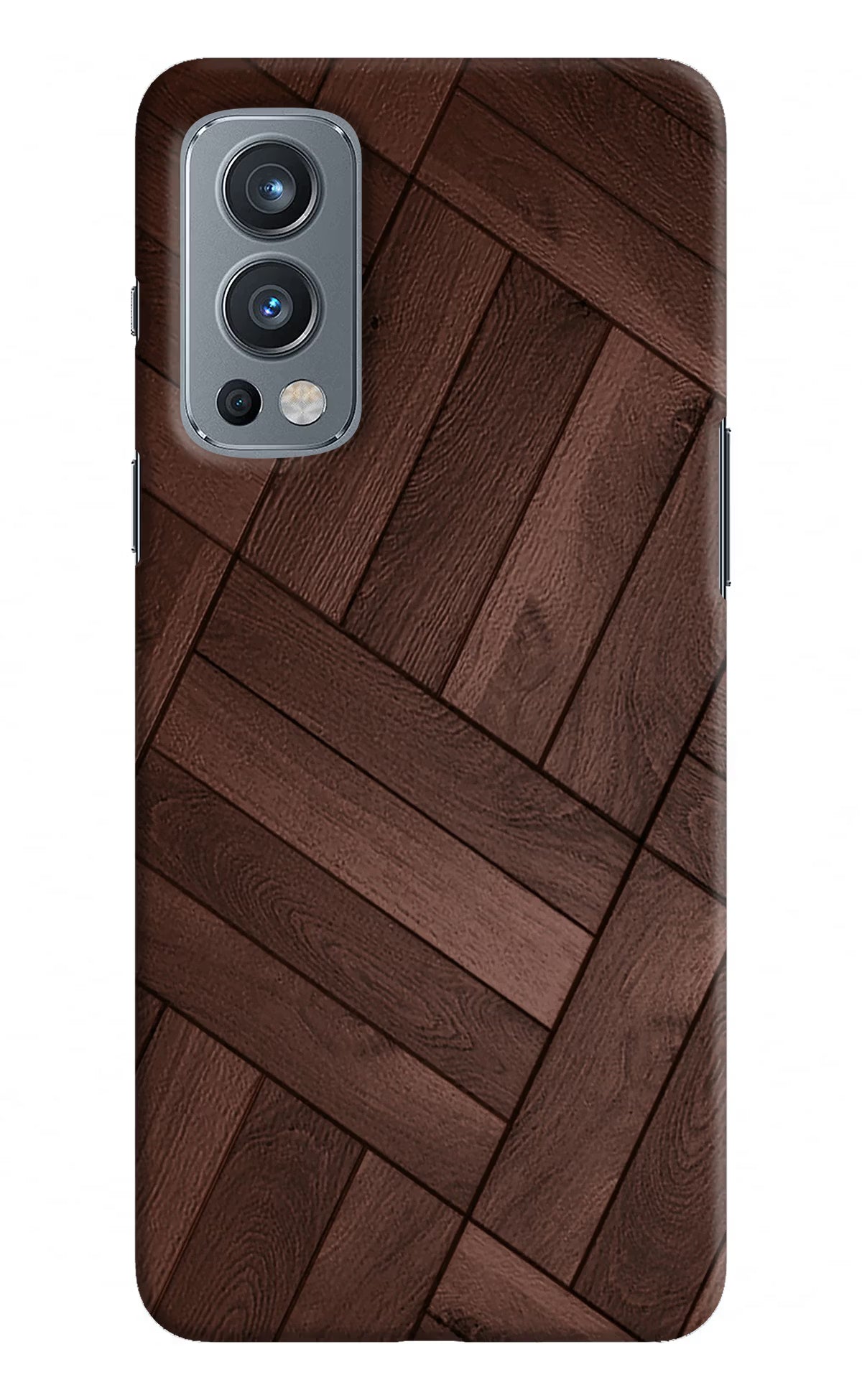 Wooden Texture Design OnePlus Nord 2 5G Hard Case Back Cover by Casekaro