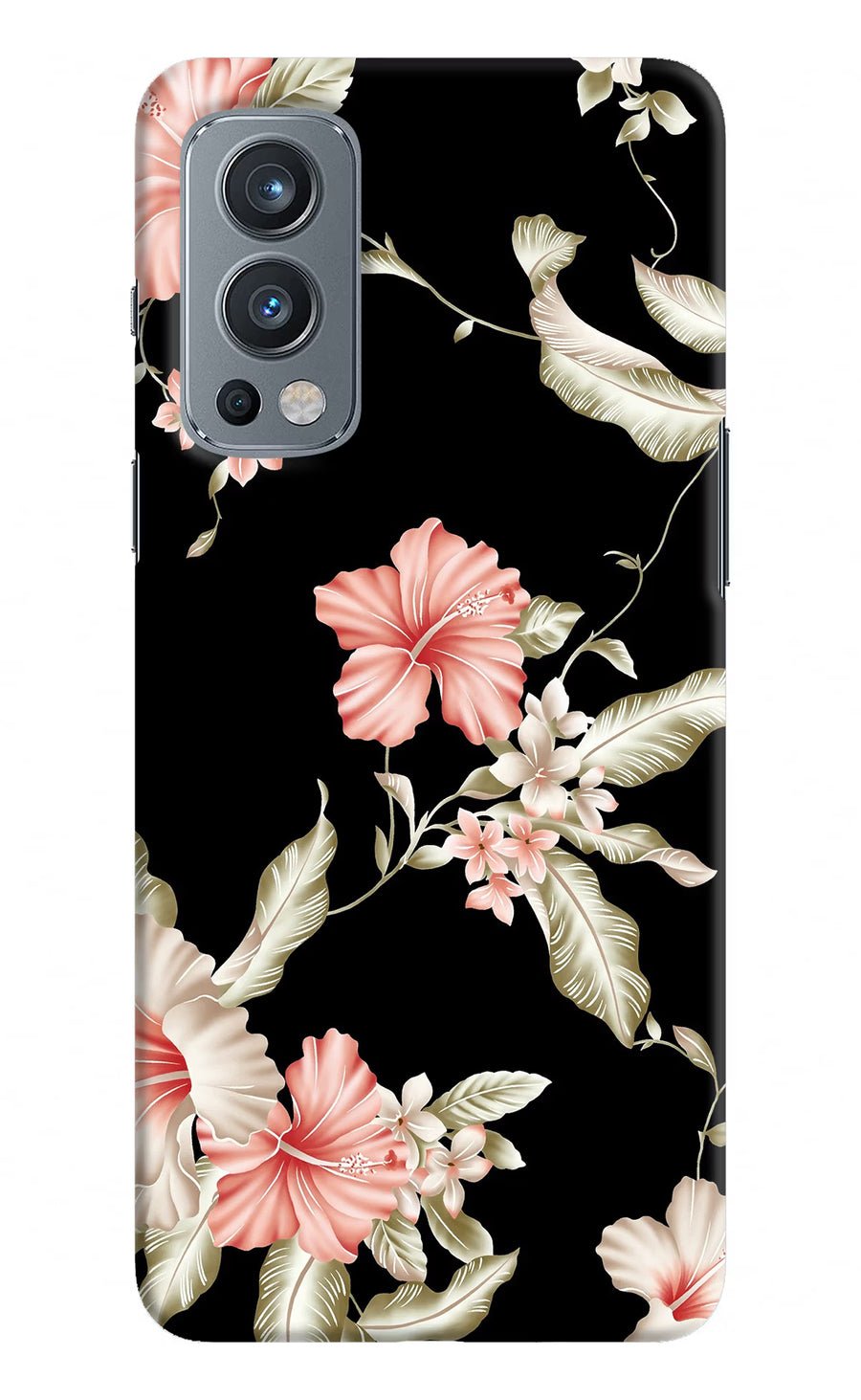 Flowers OnePlus Nord 2 5G Back Cover, Hard case