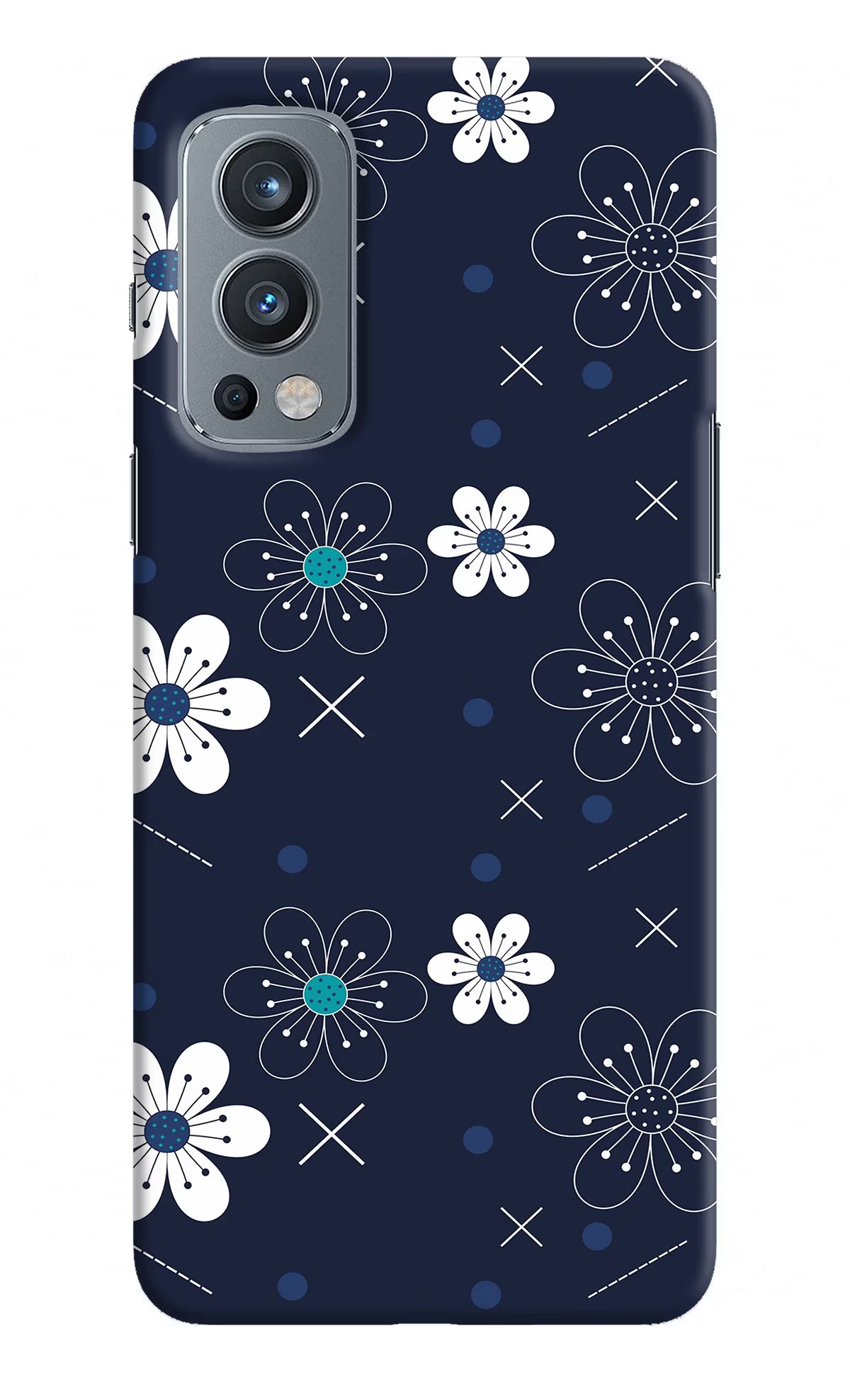 Flowers OnePlus Nord 2 5G Hard Case Back Cover by Casekaro